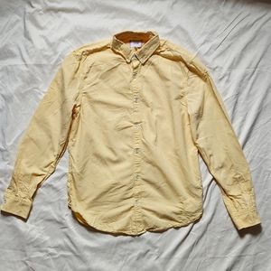 Joe's Collection by Joe's Jeans - Men's Yellow Button-Down Long Sleeve Shirt (M)